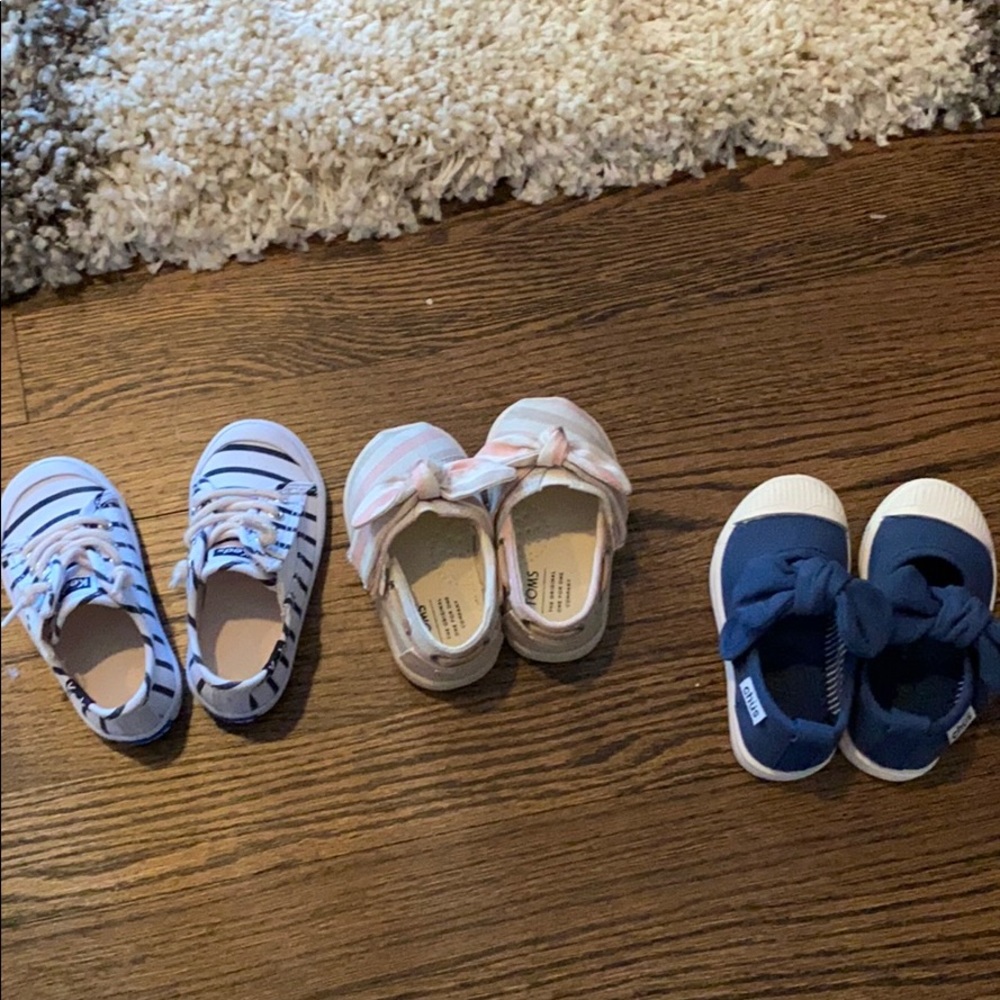 Baby girl shoes. Toms. Keds. Chus.